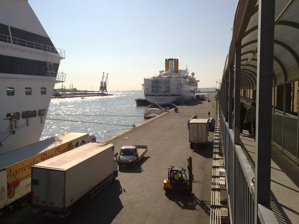 Einschiffung in Venedig